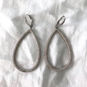 Crystal Oval Hoops
